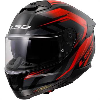 CASCO LS2 FF808 MOD.STREAM 2 INTEGRALE ROAD M.BLACK-BLU \ BLACK-RED