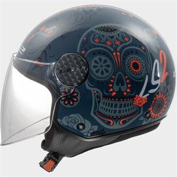 CASCO LS2 OF558 MOD.SPHERE 2 MAXCA BLACK - COBALTO/ORANGE- RED- GREEN-BLACK-TITANIUM