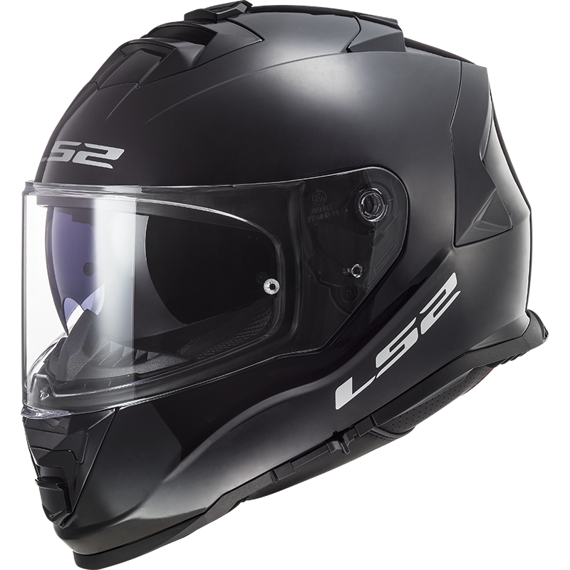 MOTORCYCLE HELMET LS2 STORM FF800 SOLID GLOSSY BLACK