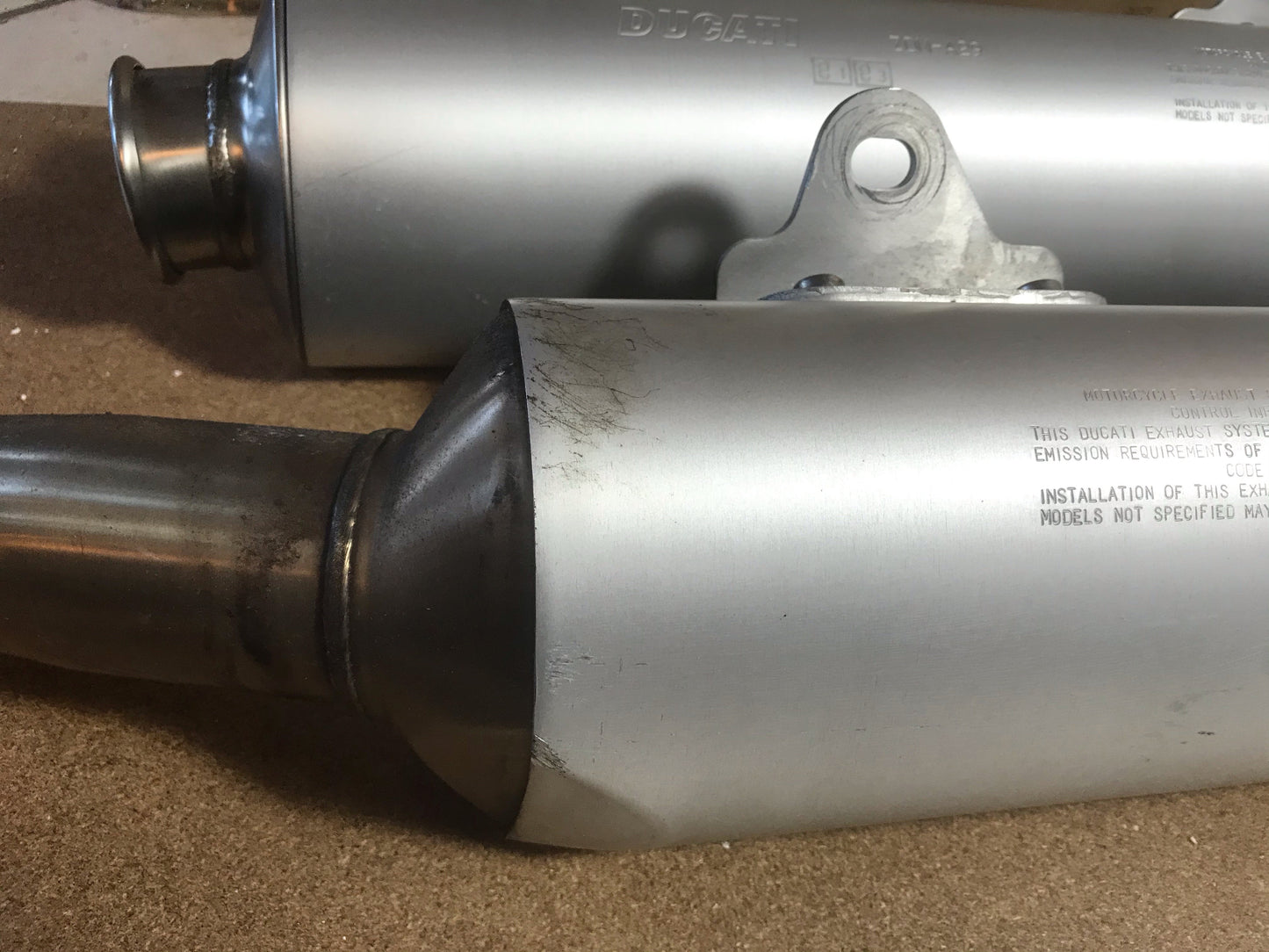 complete silencer exhaust ducati monster 750