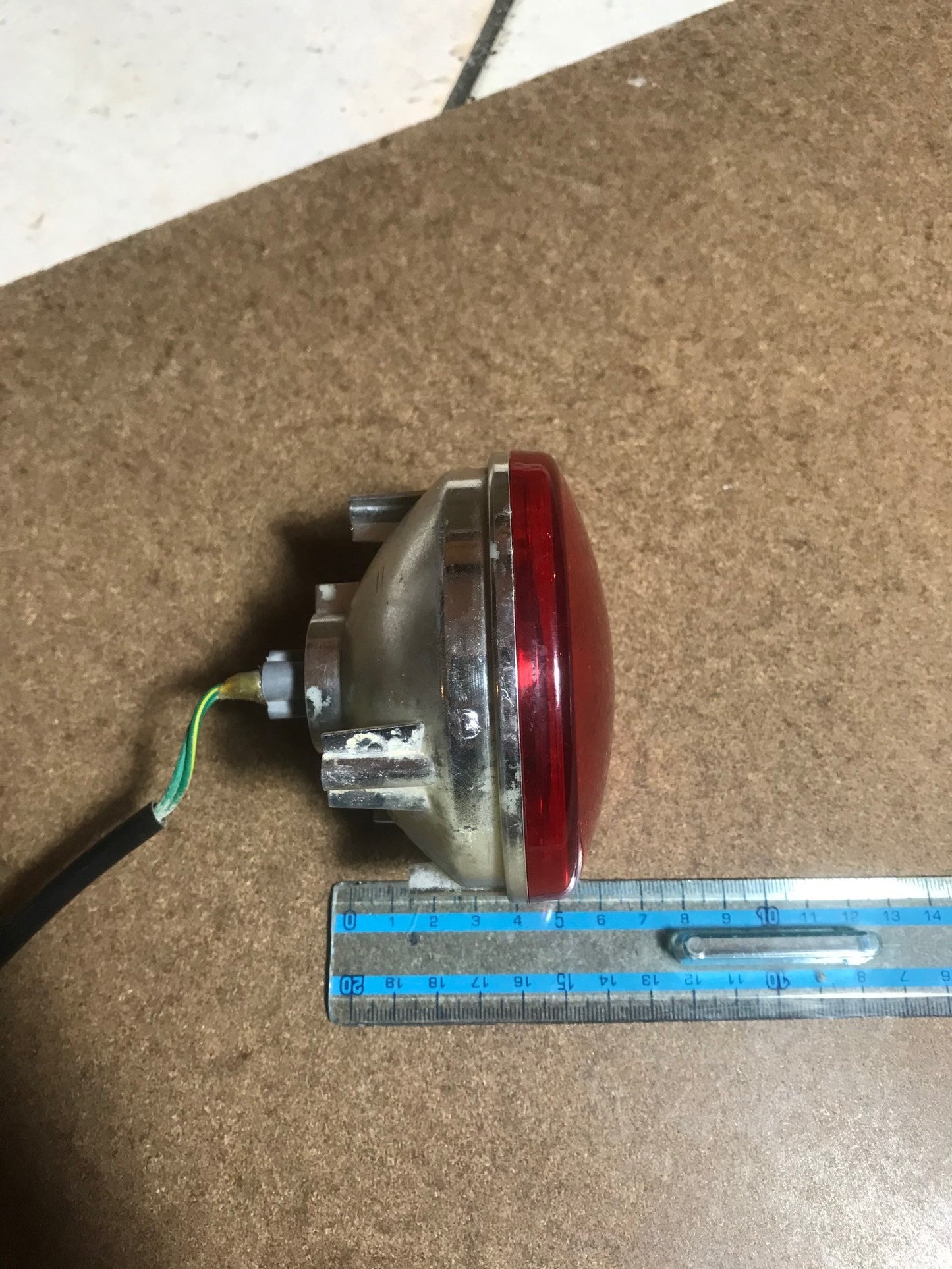 custom motorcycle wired rear light