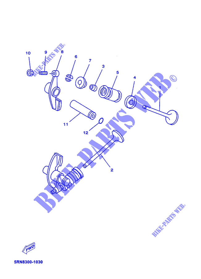 valvola yamaha yp 125 e 2009 perno distanziale in fig n.11