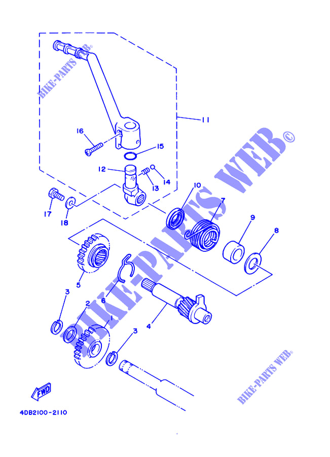 Yamaha STARTER MOTOR for Yamaha YZ 125 2017 spring fig 7
