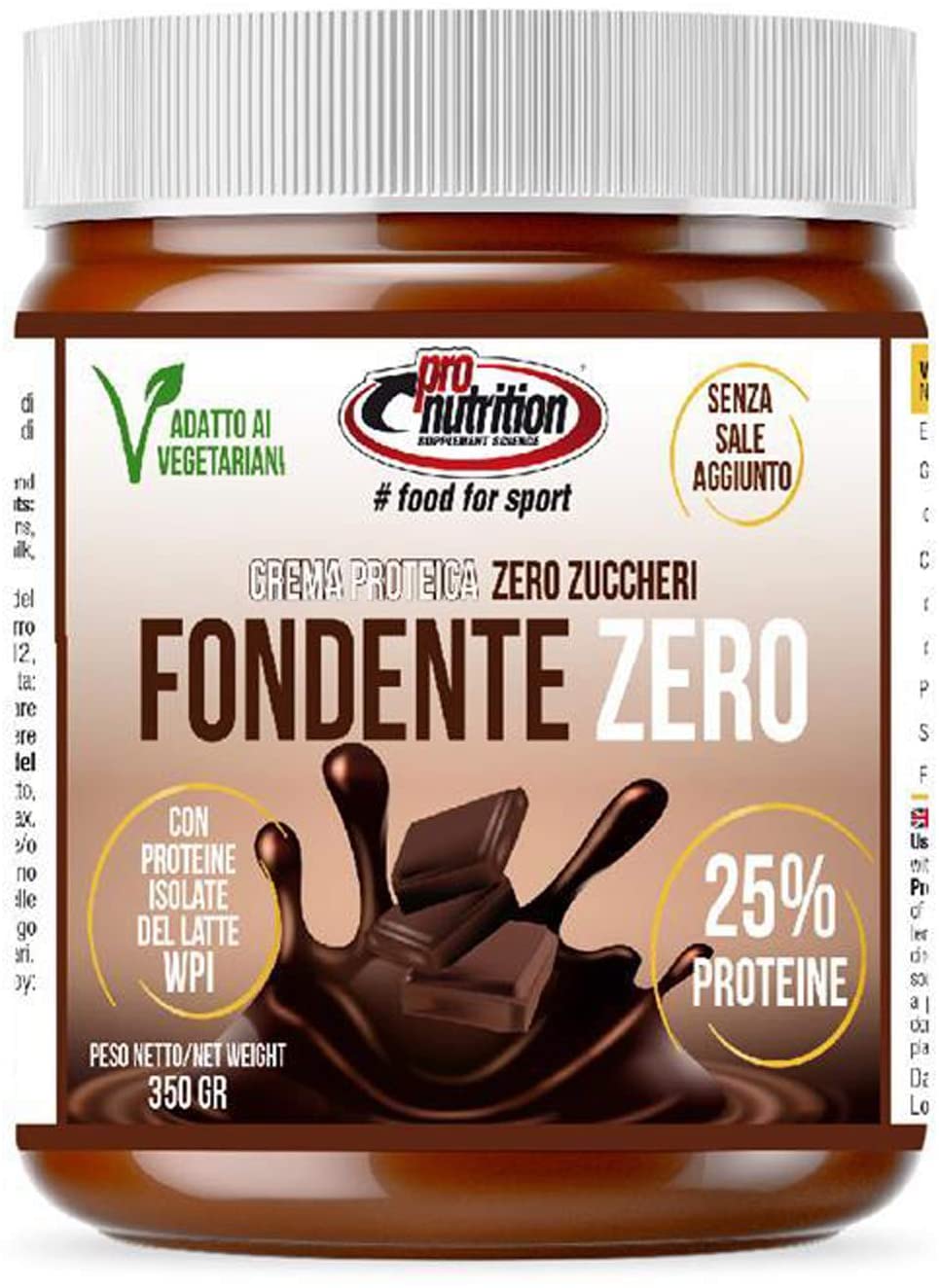 PRO NUTRITION FONDENTE ZERO 350 GR
