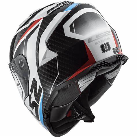 MOTORCYCLE HELMET LS2 STORM FF800 RACER BLUE RED