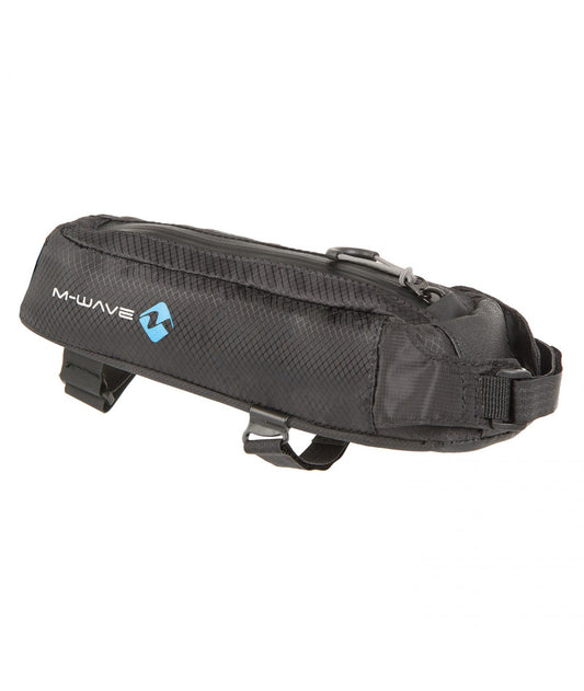 TOP TUBE BIKEPACKING BAG WITH REFLECTIVE LOGOS