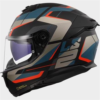 CASCO LS2 FF808 MOD.STREAM 2 INTEGRALE ROAD M.BLACK-BLU \ BLACK-RED