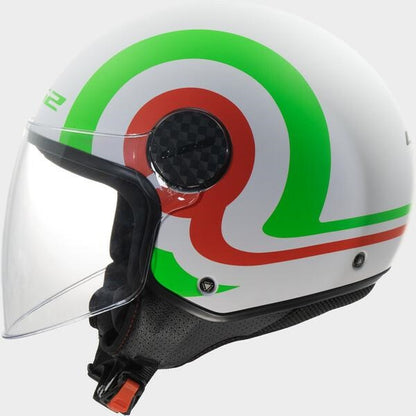 CASCO LS2 OF558 MOD.SPHERE 2 MAXCA BLACK - COBALTO/ORANGE- RED- GREEN-BLACK-TITANIUM