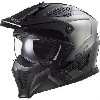 CASCO LS2 OF606 MOD.DRIFTER H-V YELLOW/NERO LUCIDO- TOTAL BLACK-TITANIUM