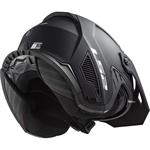 CASCO LS2 OF606 MOD.DRIFTER H-V YELLOW/NERO LUCIDO- TOTAL BLACK-TITANIUM