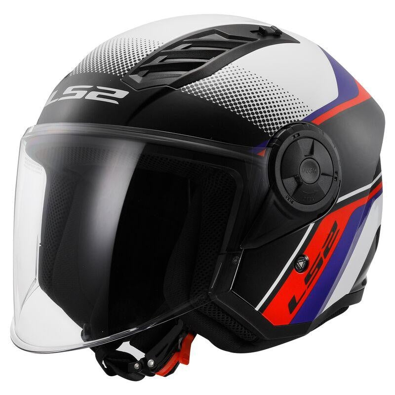 CASCO LS2 OF616 MOD.AIRFLOW2 H-V YELLOW  \  BIANCO ROSSO \ BLU BIANCO ROSSO\ GREY\ ORANGE