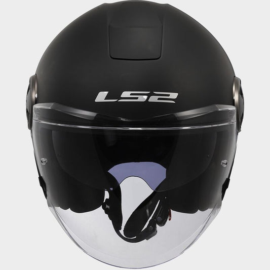 CASCO LS2 OF620 MOD.CLASSY NERO OPACO- GRIGIO LUCIDO - BIANCO-ROSA