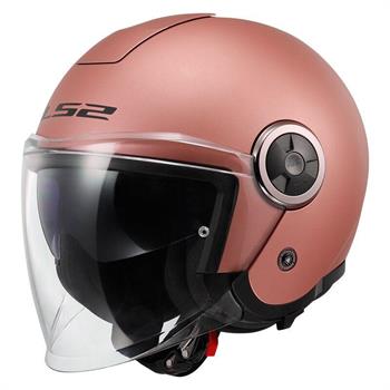 CASCO LS2 OF620 MOD.CLASSY NERO OPACO- GRIGIO LUCIDO - BIANCO-ROSA