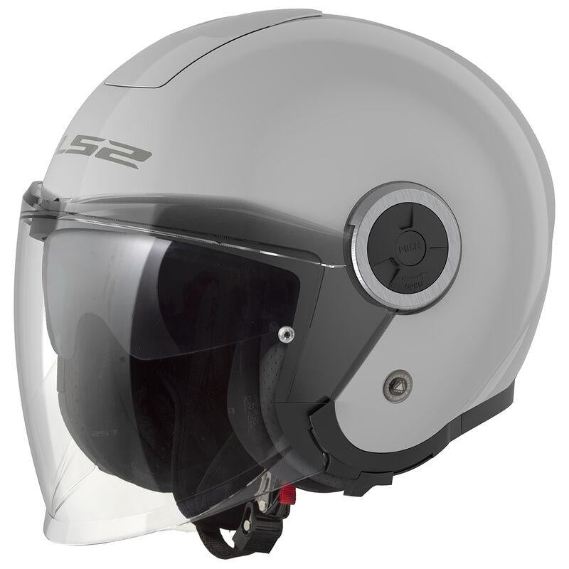 CASCO LS2 OF620 MOD.CLASSY NERO OPACO- GRIGIO LUCIDO - BIANCO-ROSA