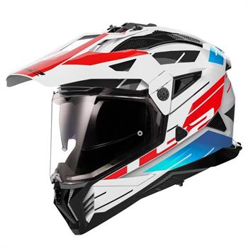 CASCO LS2 MX702 PIONEER 2 ROSSO BLU- GREY YELLOW--ROSSO BIANCO-TATAL BLACK-BLACK/WHITE