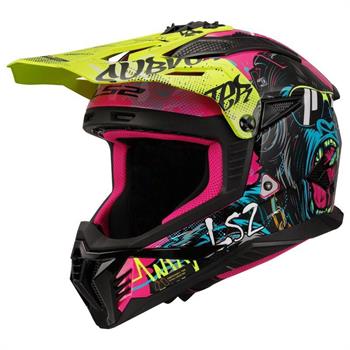 CASCO LS2 MX708 FAST2 DUCK YELLOW-GREEN MAT-GORILLA PURPLE-WASH RED-MATT DARK GREY