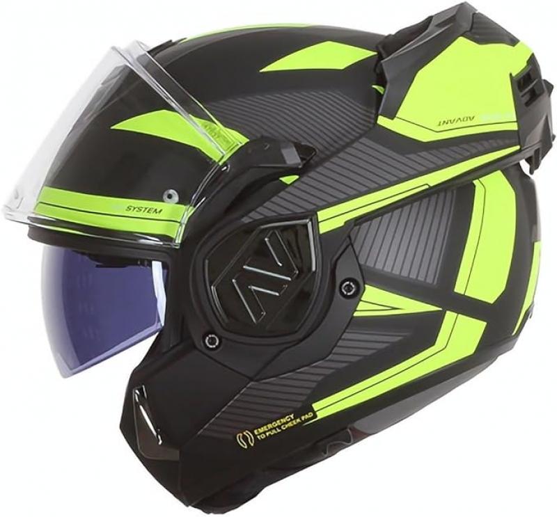 CASCO LS2 FF906 MOD.ADVANT SWIPE BLU-YELLOW- RED