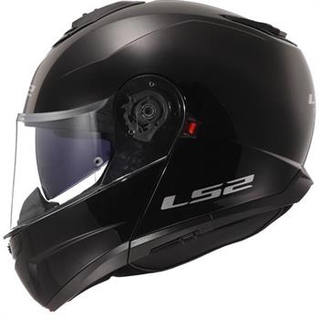 CASCO LS2 FF908 MOD.STROBE2 MODULARE CODE H-V YELLOW/GREY -NERO LUCIDO