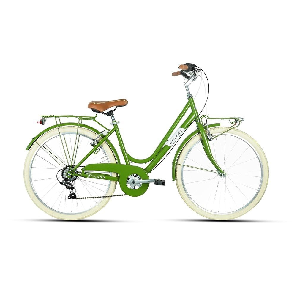 CICLO CITYBIKE 26 DONNA "DOSSO 26.1" 6V VERDE MIS. 43-S