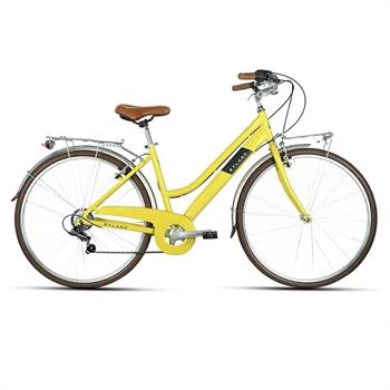 CICLO MYLAND CITYBIKE 28 DONNA "CORSO 28.3" 7V GIALLO- VERDE MIS. 46-M