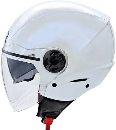 CASCO JET BKR TRE BIANCO LUCIDO - NERO OPACO
