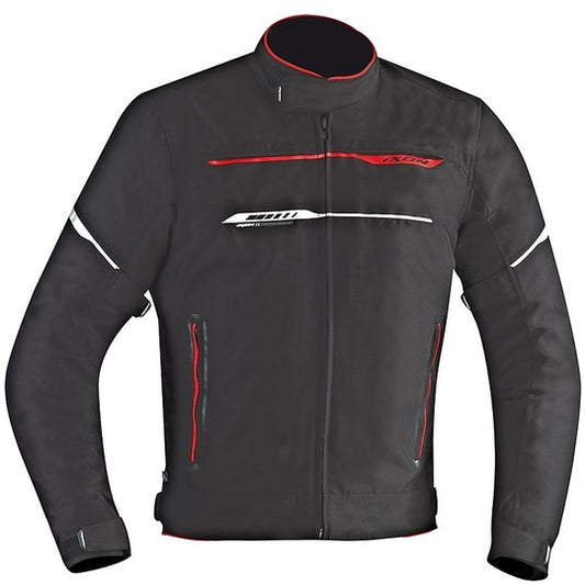 Motorcycle Jacket In Ixon Fabric Model Zetec Hp Black
