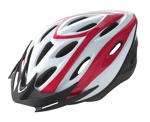 OUTMOULD L WHITE/RED ADULT HELMET