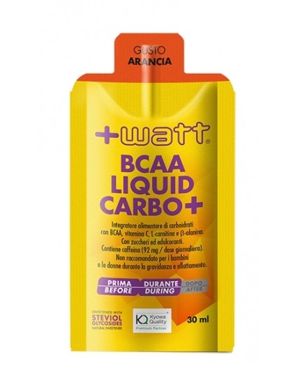 +WATT BCAA LIQUID CARBO+ 30 ML Arancia