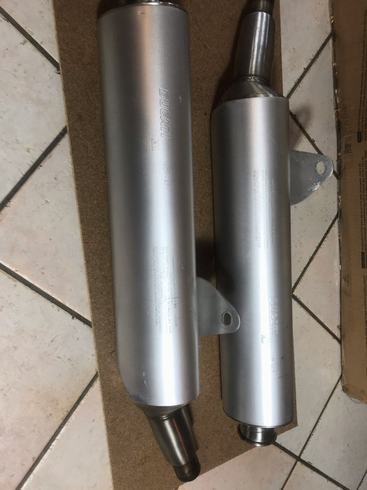 complete silencer exhaust ducati monster 600