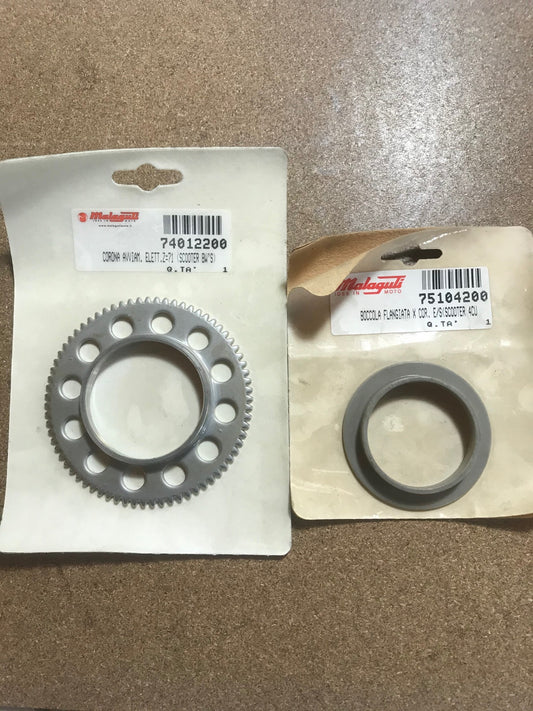 Electric starter ring gear (Malaguti), spare part 74012200 / FLANGED BUSHING FOR CROWN 75104200