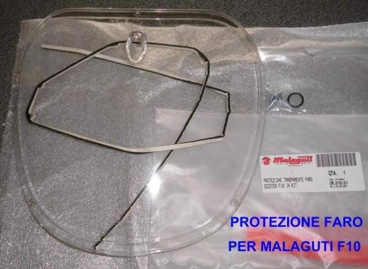 Transparent protection for malaguti f10 headlight