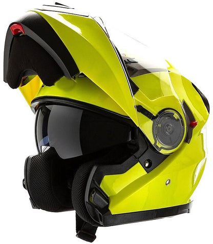 Modular Motorcycle Helmet Openable Motocubo 925 Double Visor